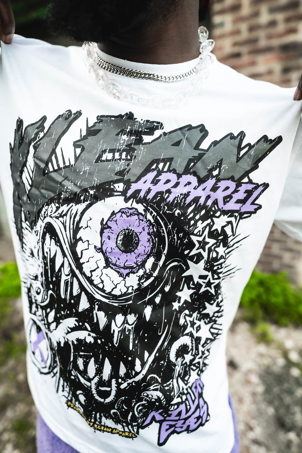 Killer eyes tee (Purple)